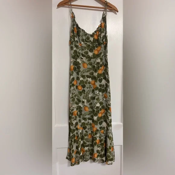 Reformation Embry Dress in Orange Grove - Picture 5 of 6